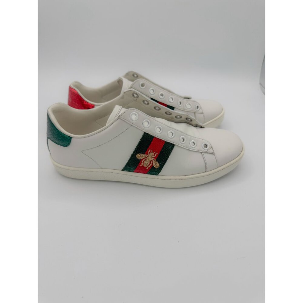 Gucci New Ace Bee Embroidered Sneakers - Picture 5 of 11